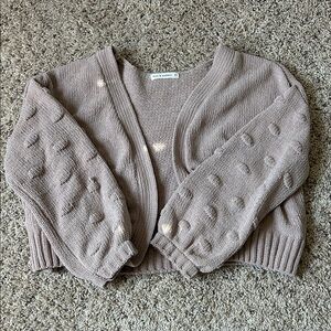 moon & madison Dusty Pink Cardigan Sweater